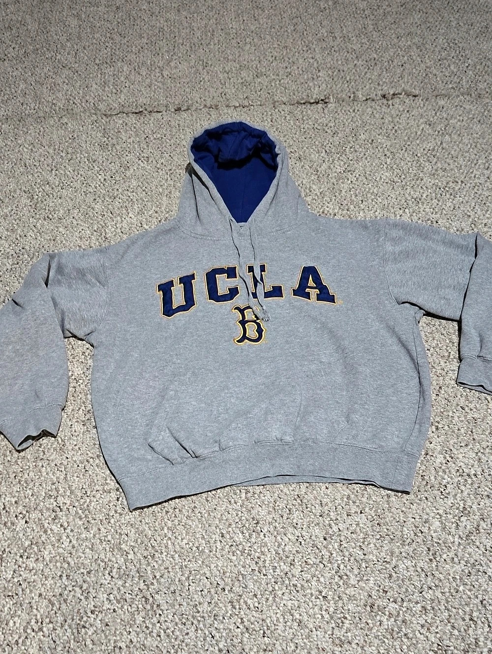 Stadium Athletic UCLA B Pullover Hoodie Gray Medium